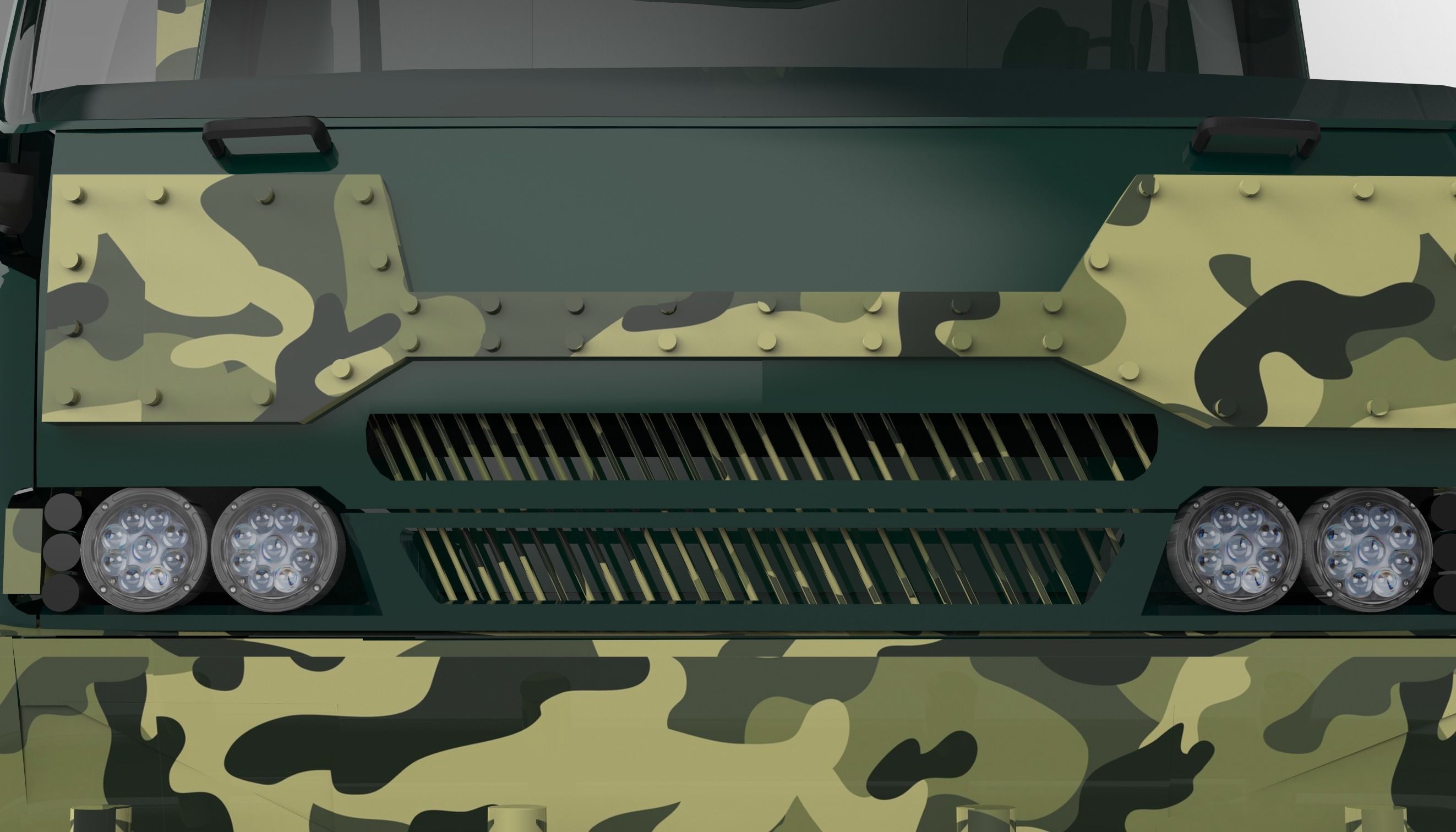 ARMY TRUCK 3D model_2