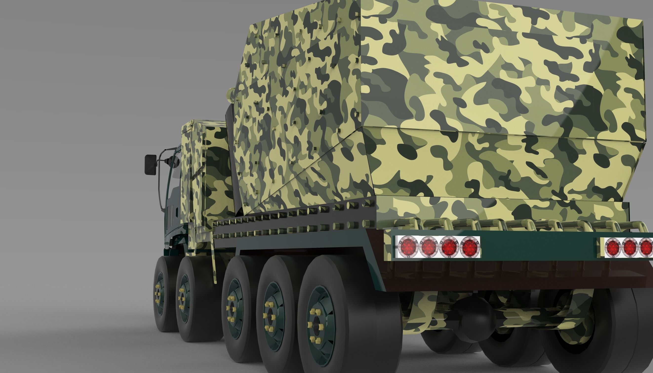 ARMY TRUCK 3D model_4