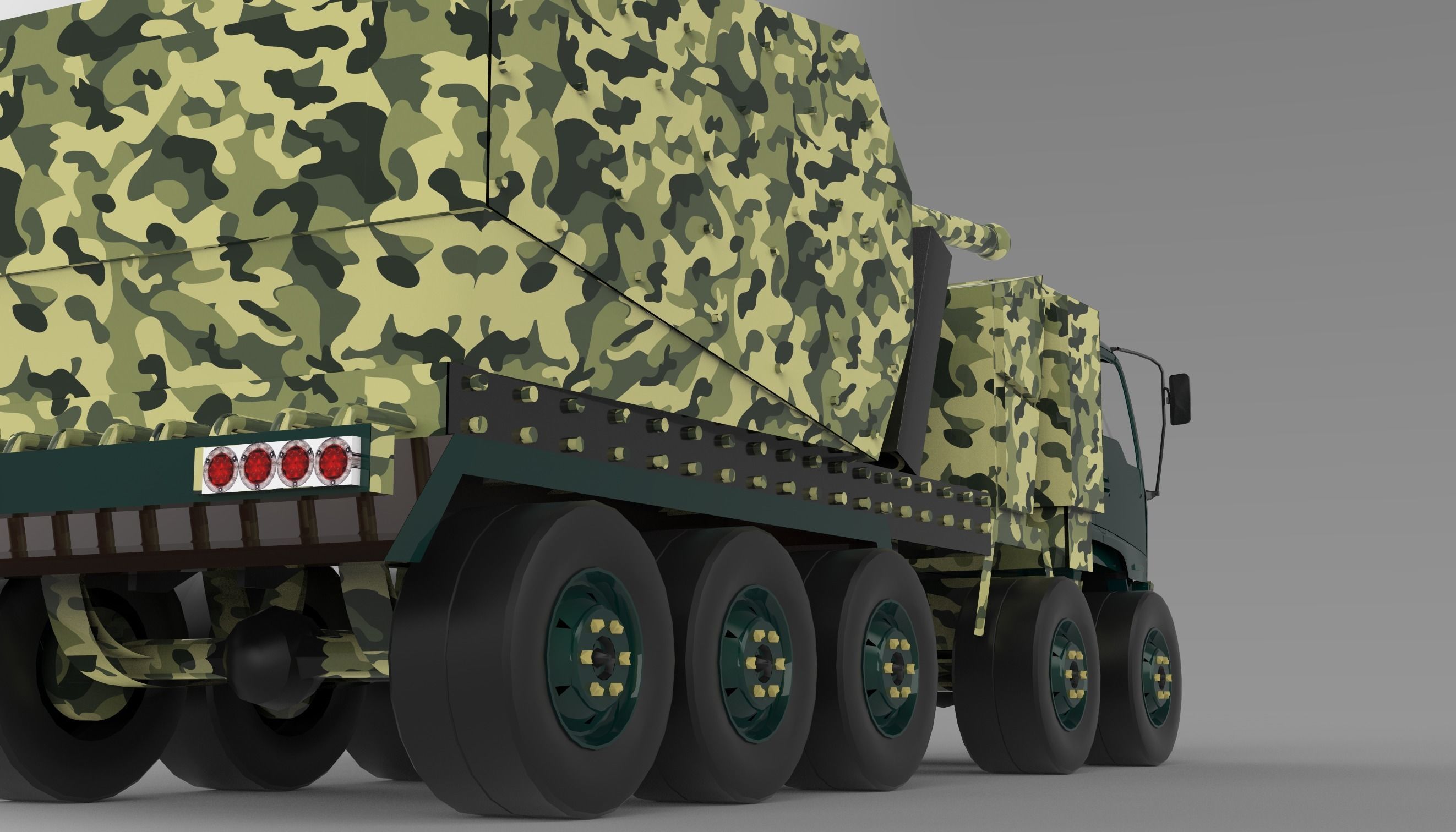 ARMY TRUCK 3D model_5