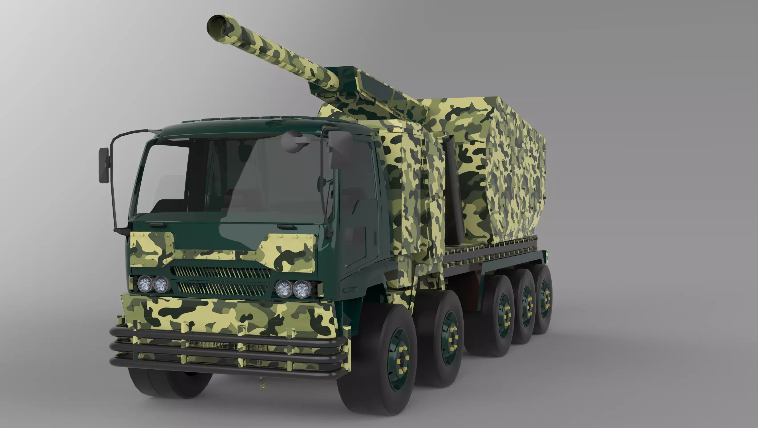ARMY TRUCK 3D model_0