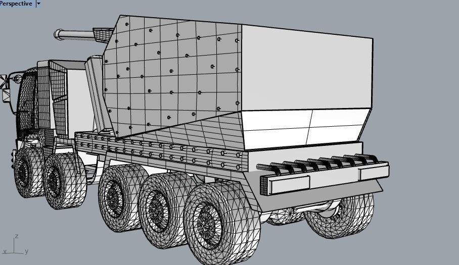 ARMY TRUCK 3D model_14