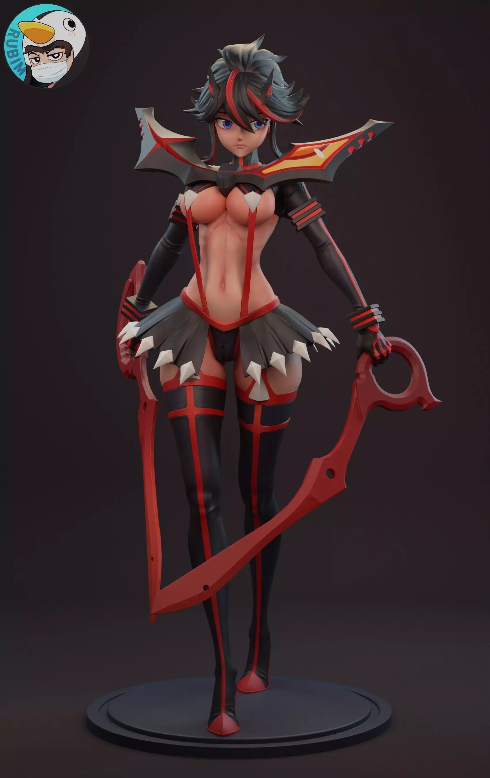 Kill la Kill Ryuko Matoi 3D print model_0