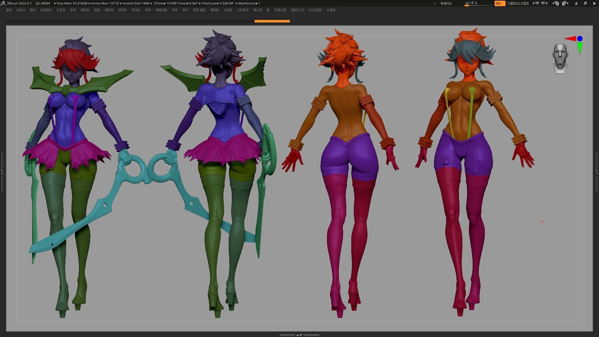 Kill la Kill Ryuko Matoi 3D print model_6