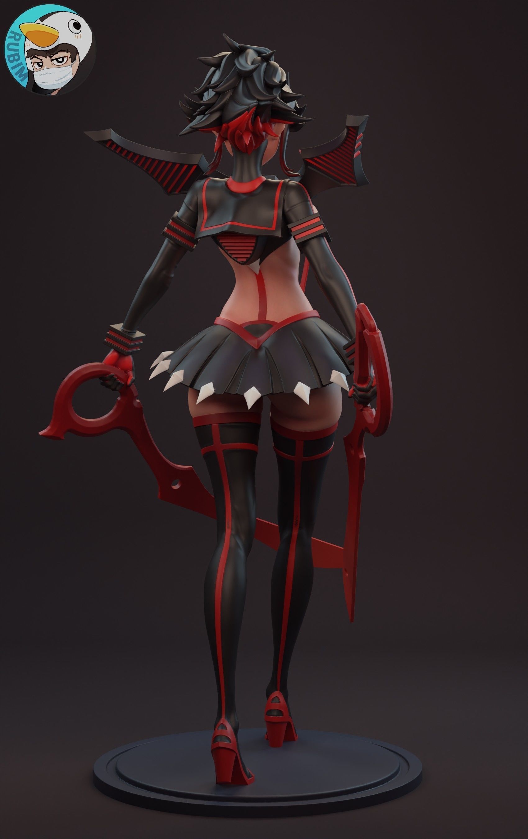 Kill la Kill Ryuko Matoi 3D print model_1