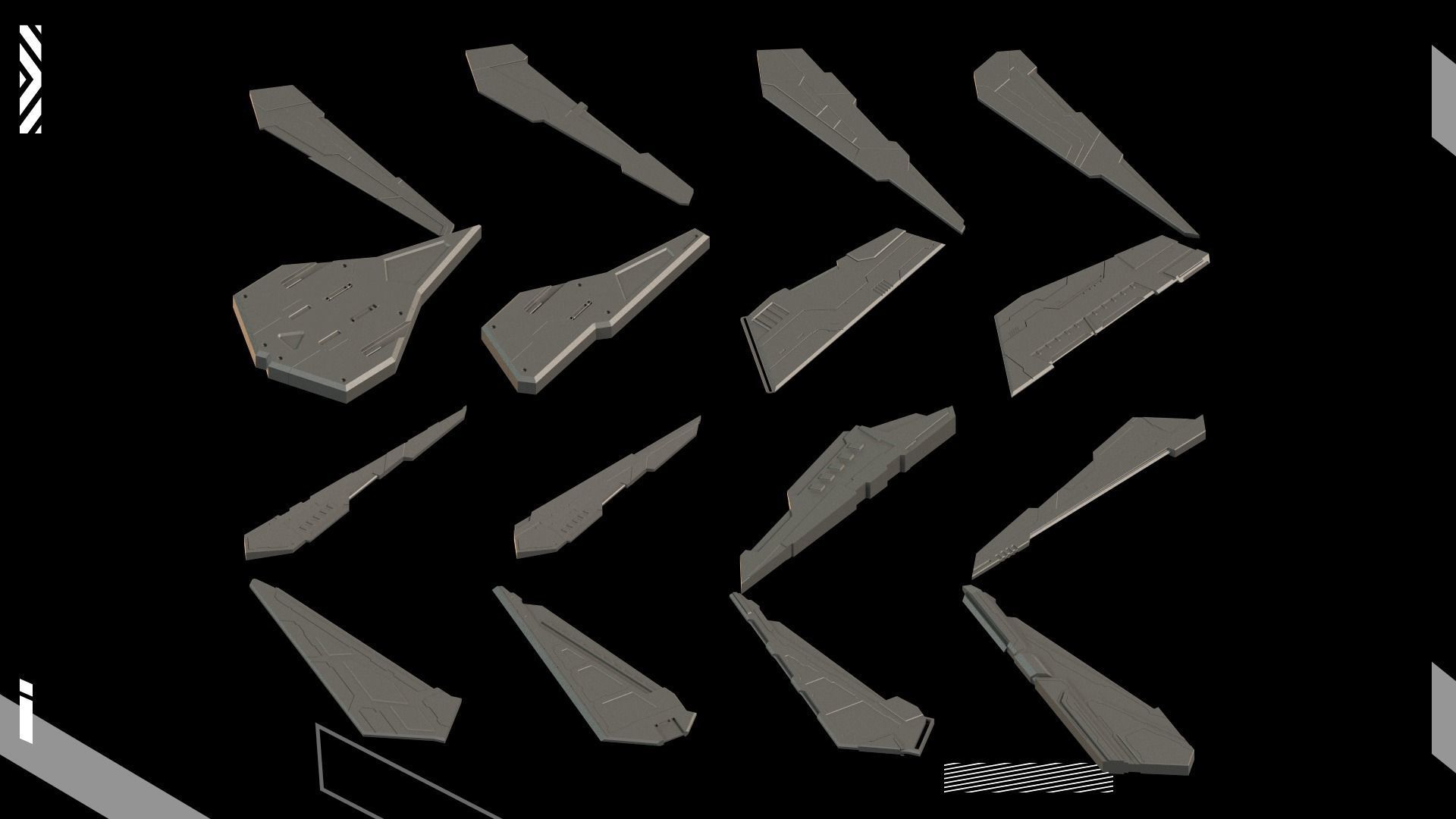 200 Detail Hard Surface Kitbash vol4 3D model_6