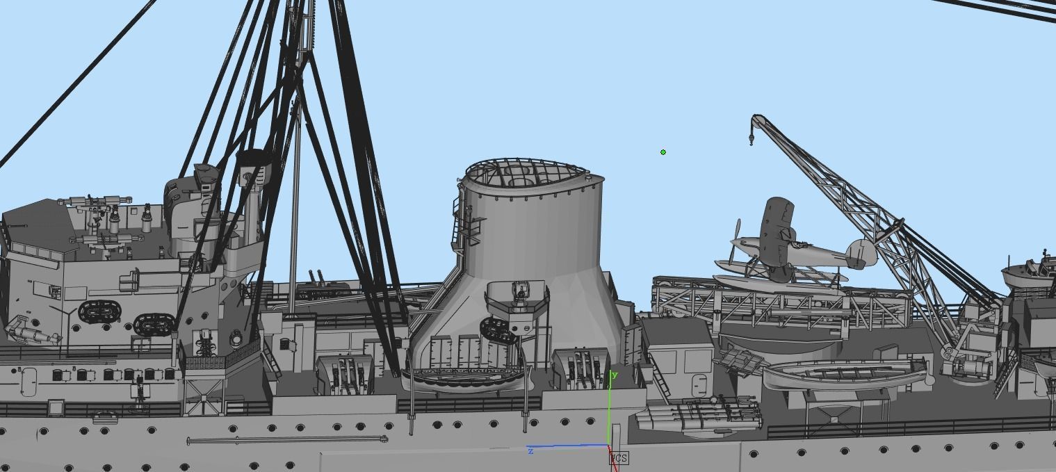 cruiser Low-poly 3D model_6