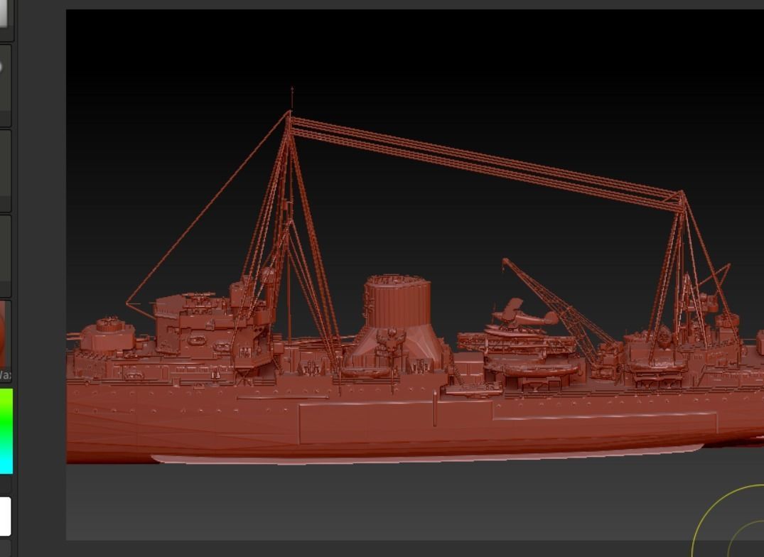cruiser Low-poly 3D model_2