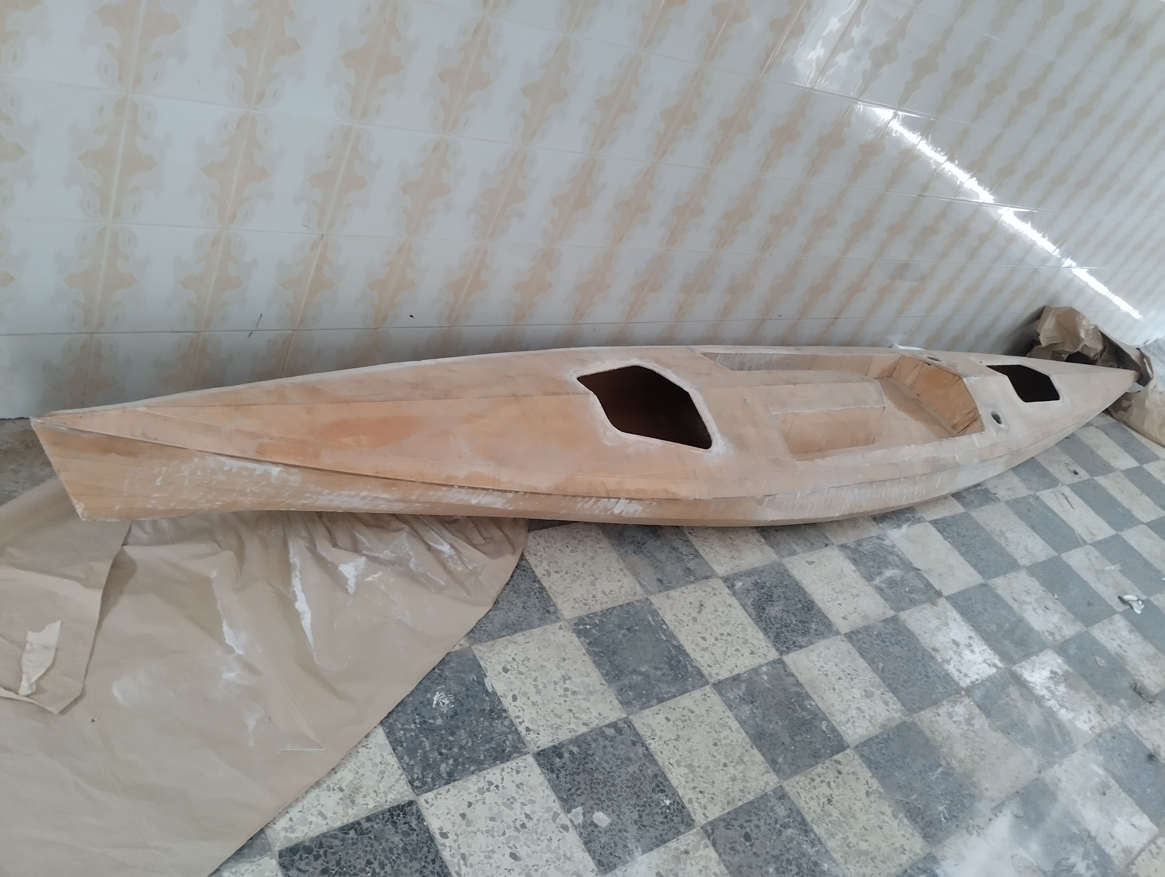 wood bord kayak 3D model_4