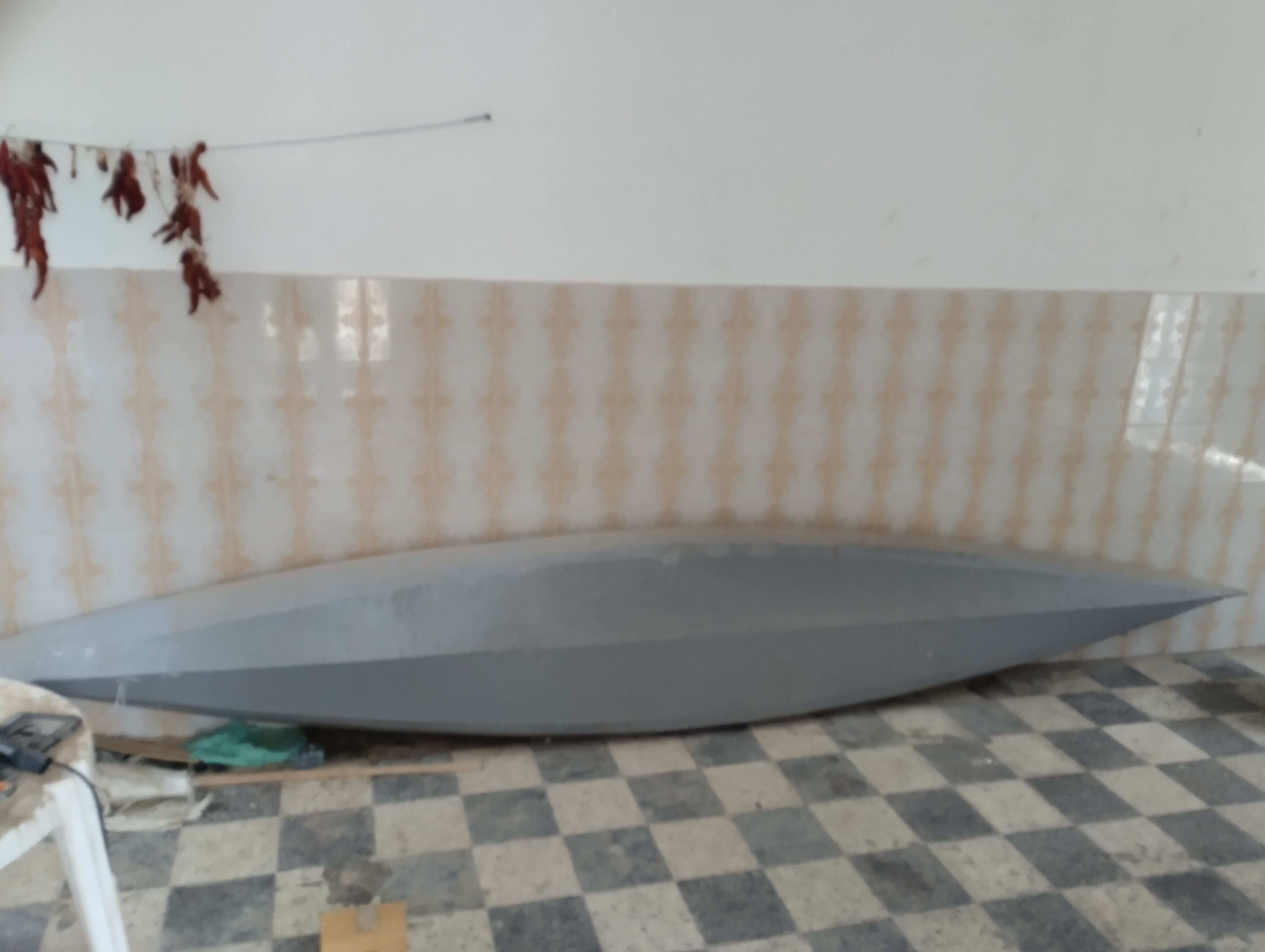 wood bord kayak 3D model_1