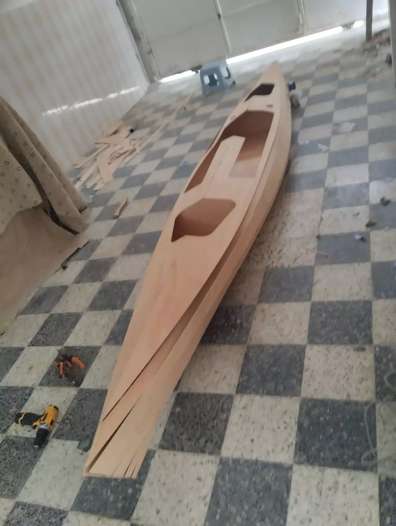 wood bord kayak 3D model_5