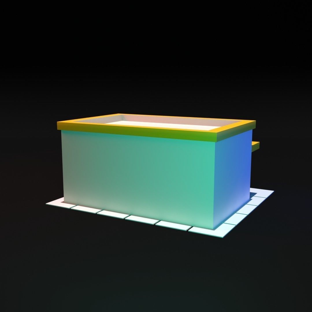 Small convenience store 3D model_3