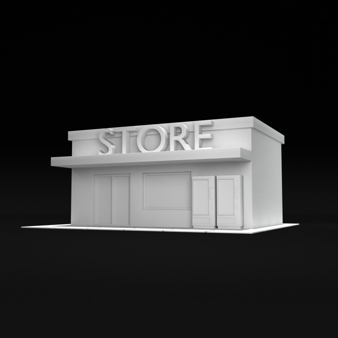 Small convenience store 3D model_8