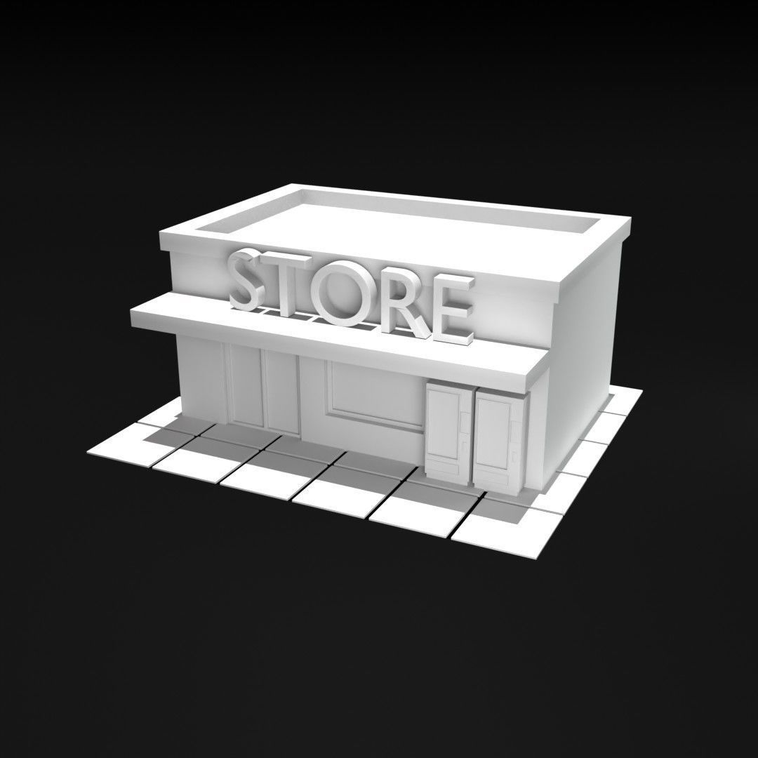 Small convenience store 3D model_7