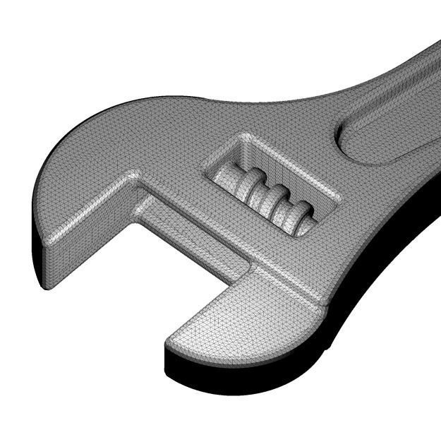 Plastic Wrench Toy 3D model_4