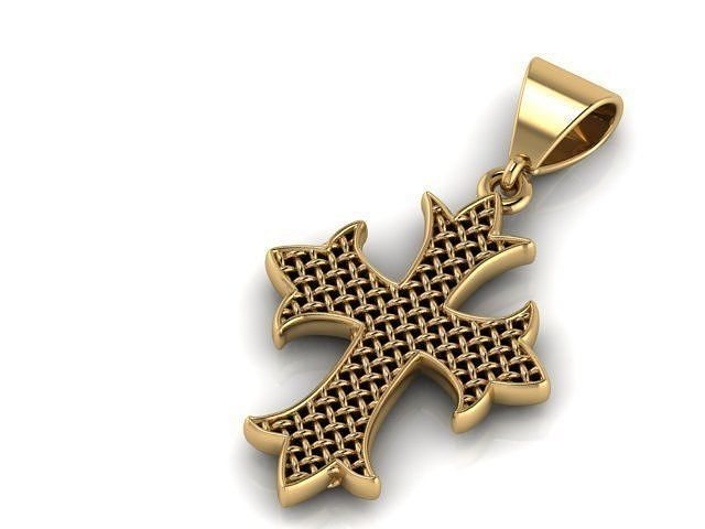 BEST ANTIQUE JESUS CROSS PENDANT Free 3D print model
