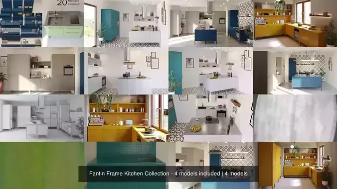 Fantin Frame Kitchen Collection - 4 models included 