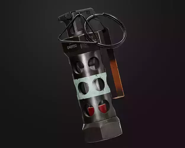 FlashBang m84 Granade Low-poly 3D model