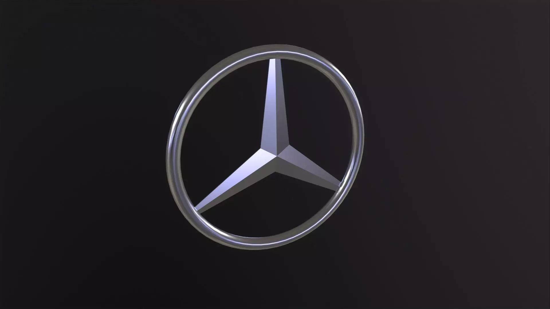 3D model Mercedes Benz Logo 3D Model VR / AR / low-poly | CGTrader