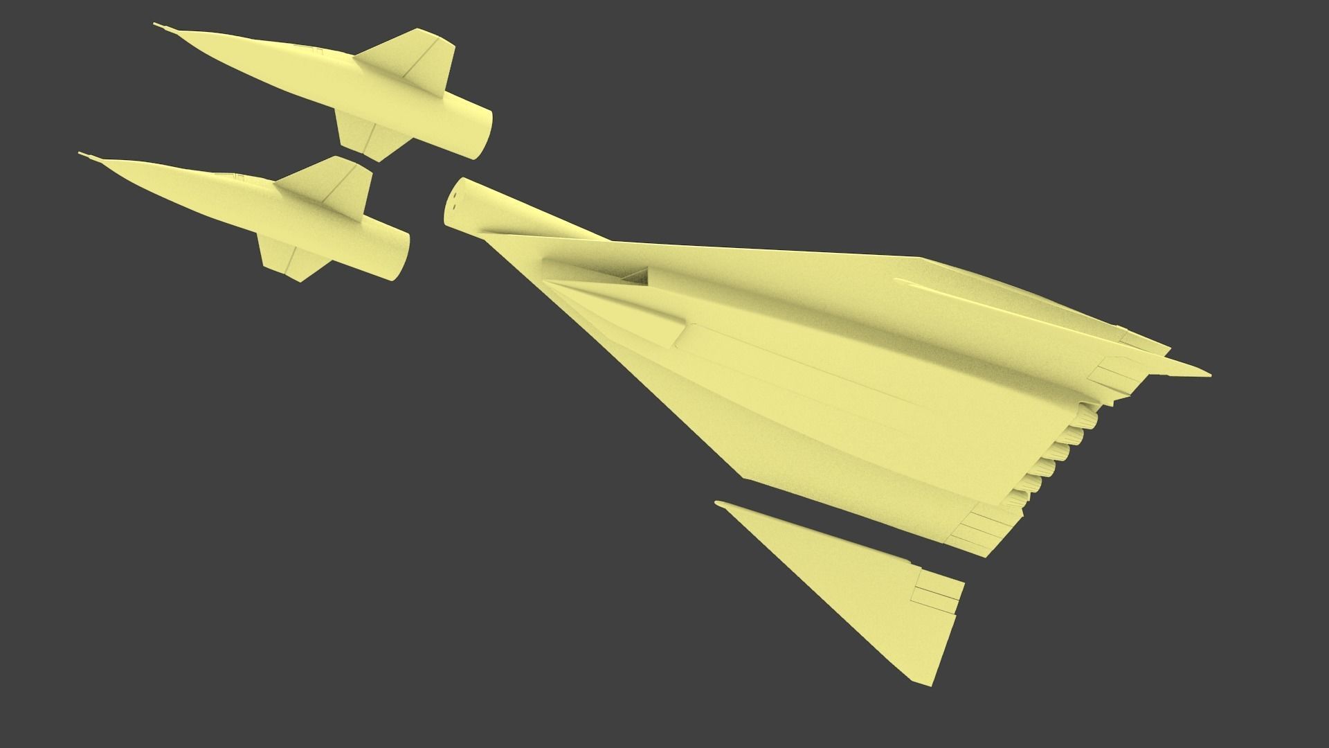 XB-70 3D print model_16