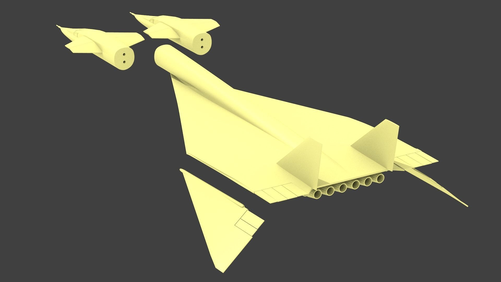 XB-70 3D print model_15