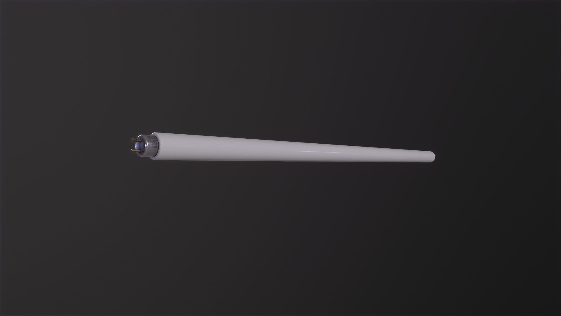 Fluorescent Tube 3D Model Low-poly 3D model_5