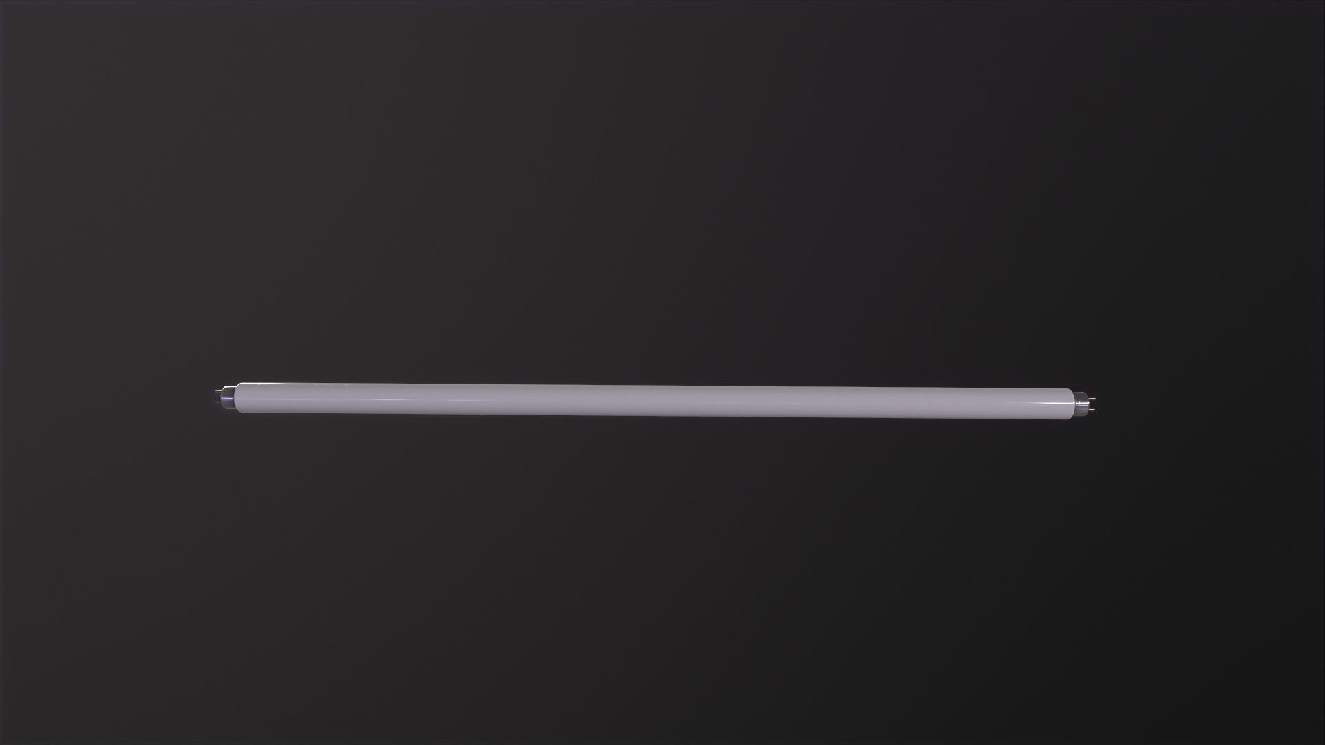 Fluorescent Tube 3D Model Low-poly 3D model_3