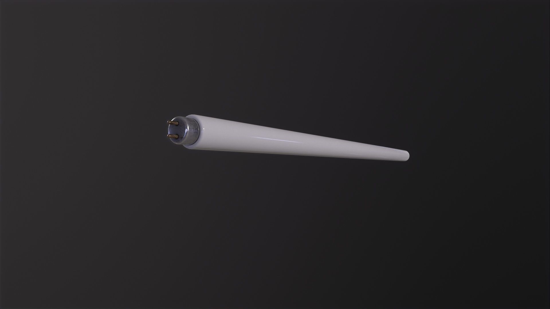 Fluorescent Tube 3D Model Low-poly 3D model_6