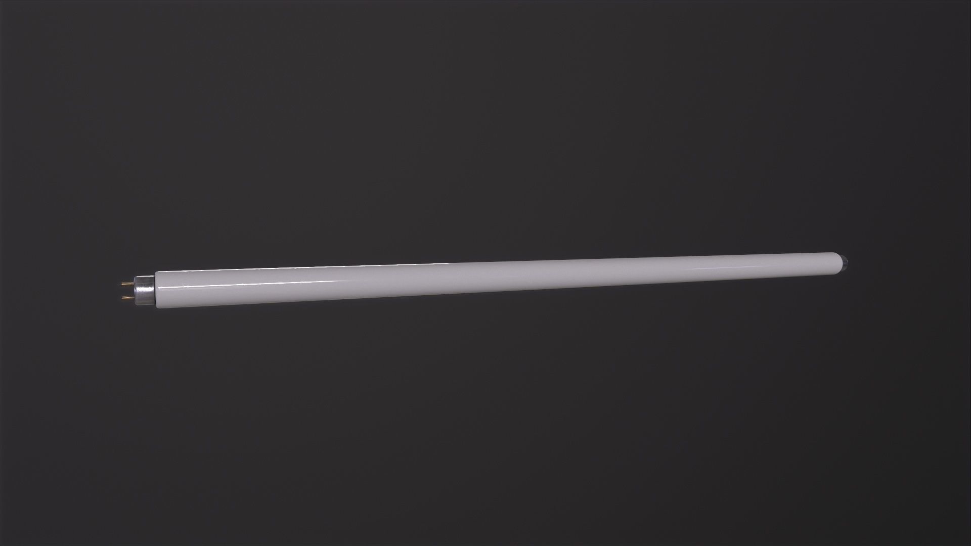 Fluorescent Tube 3D Model Low-poly 3D model_4