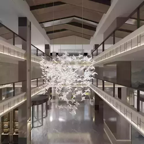 New hotel style Chinese lobby