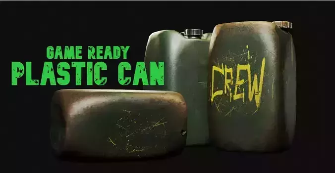 Plastic Can 3D Model