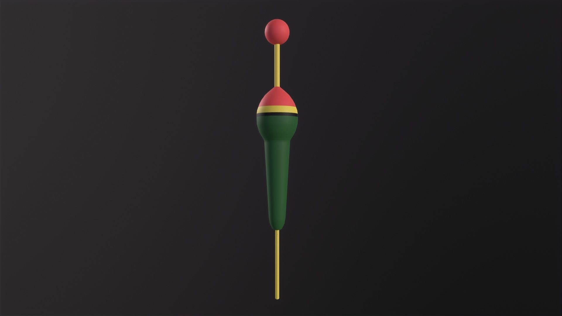 Fishing Float 3D Model Low-poly 3D model_4
