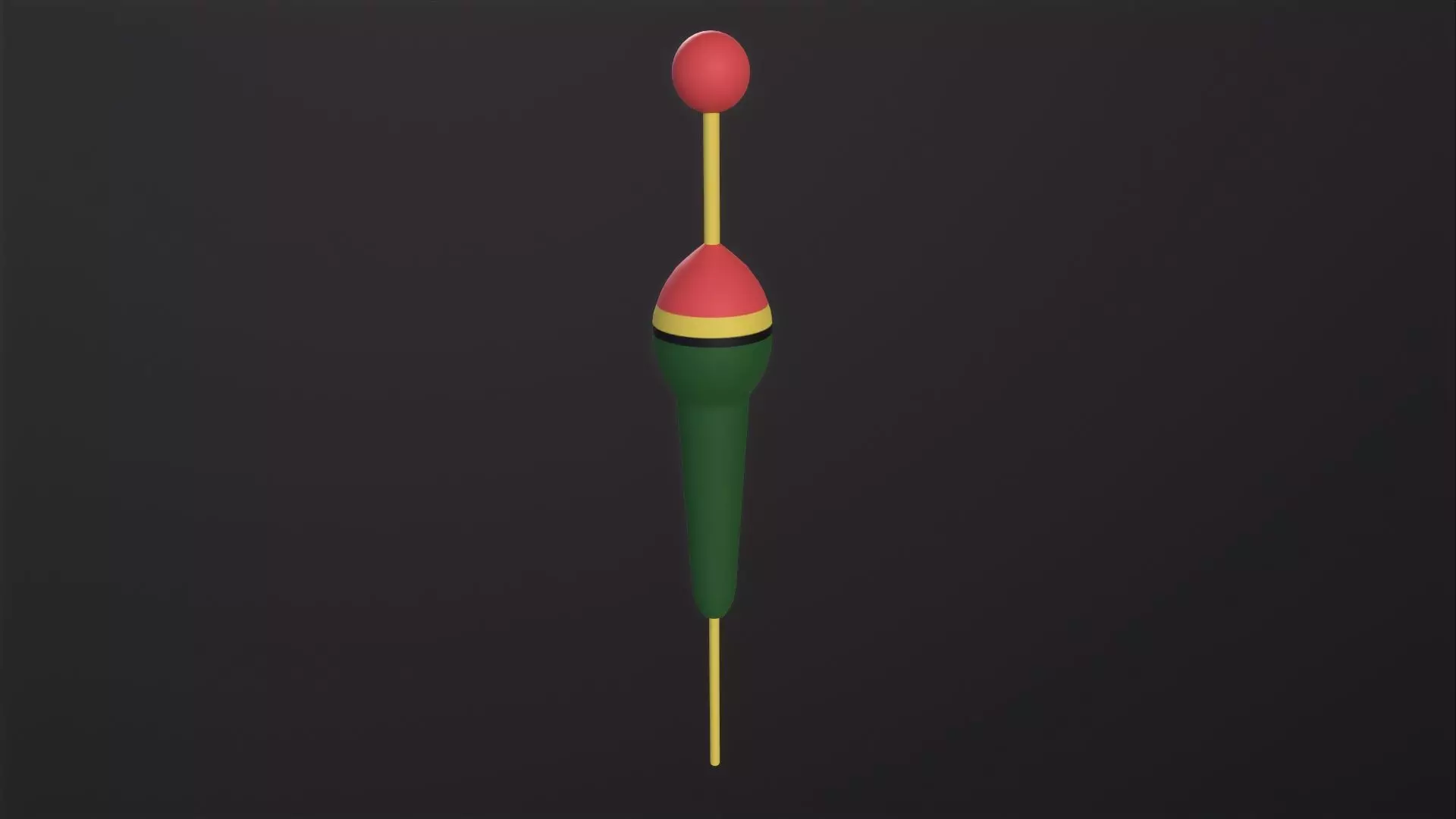 Fishing Float 3D Model Low-poly 3D model_0