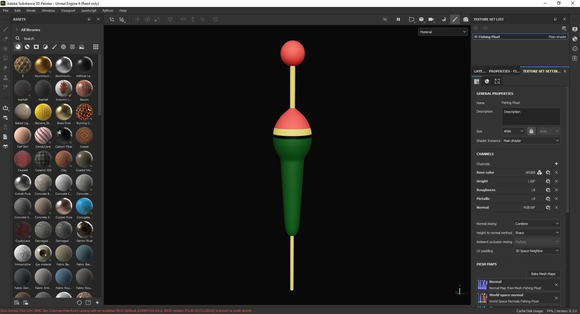 Fishing Float 3D Model Low-poly 3D model_7