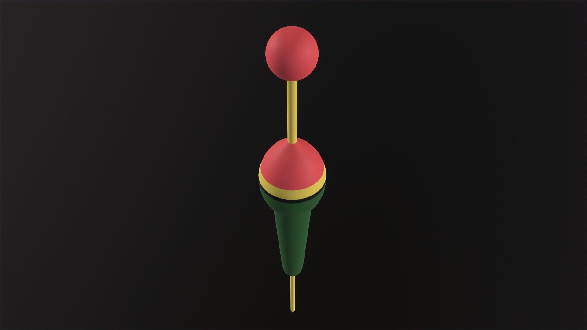 Fishing Float 3D Model Low-poly 3D model_6