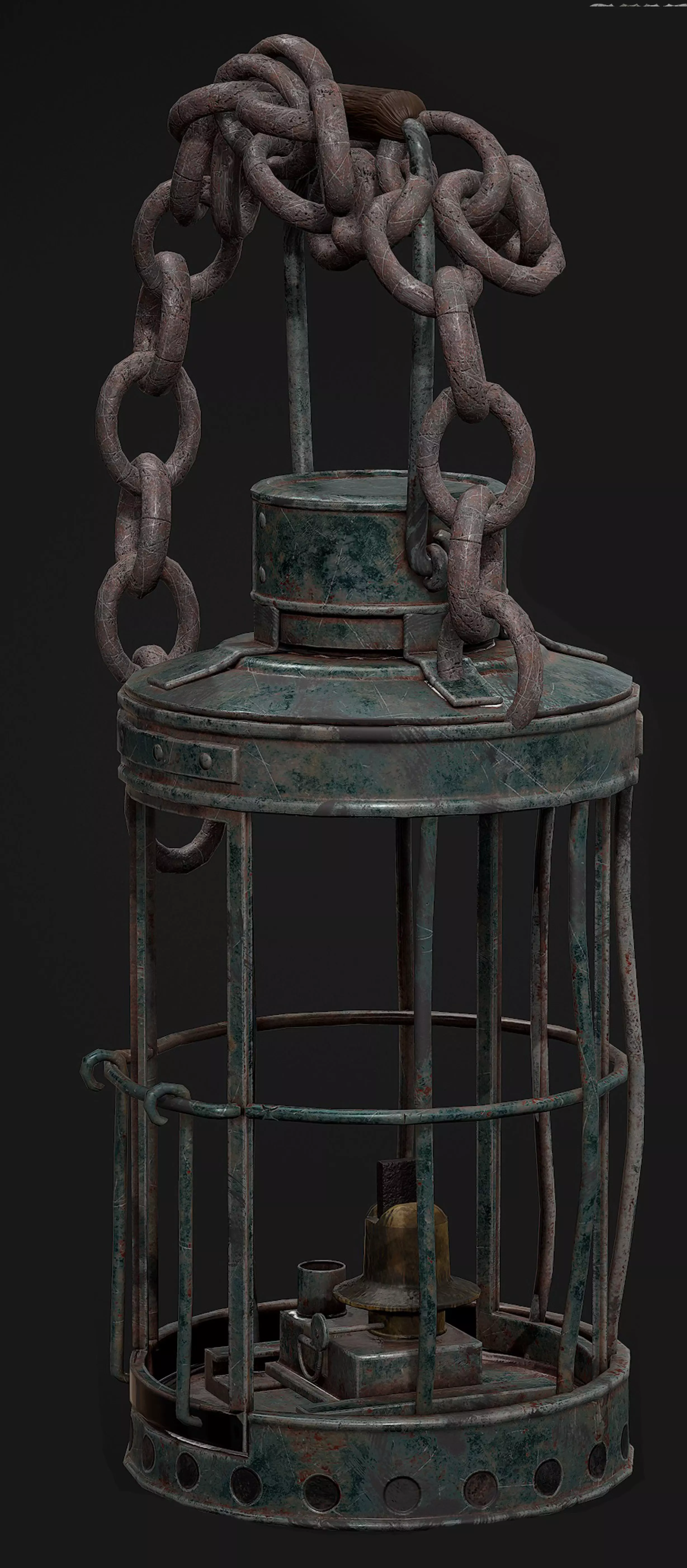 Lantern 3D Model Low-poly 3D model_0