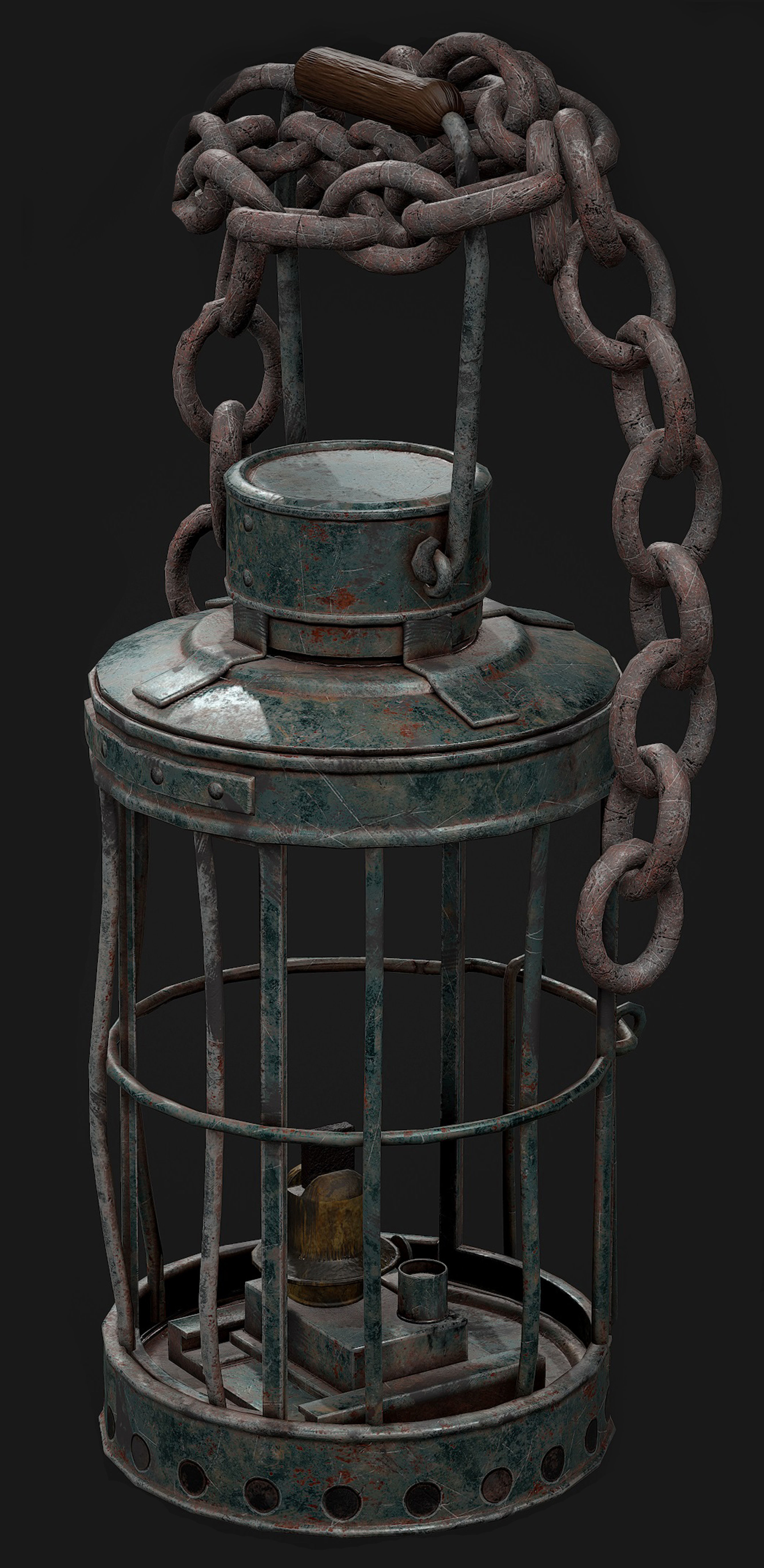 Lantern 3D Model Low-poly 3D model_3