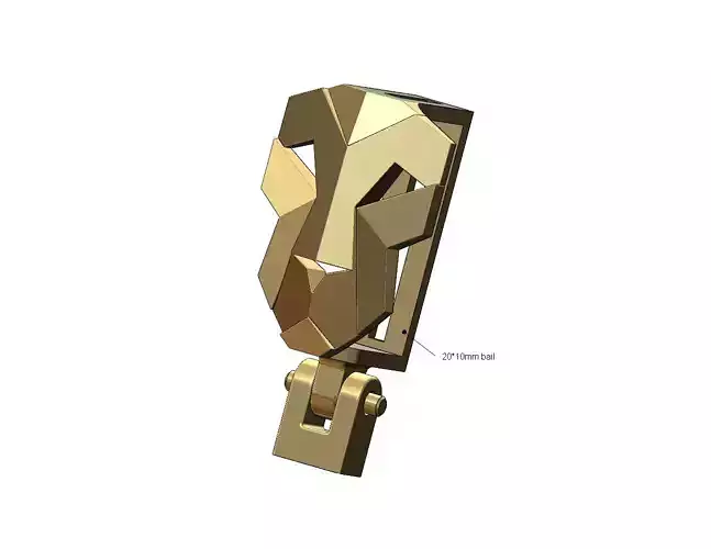 Faceted lion bail link