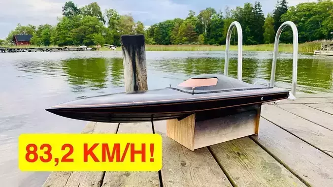 Fast 82cm Mono Hull 80kmh Rc Boat 3D print model