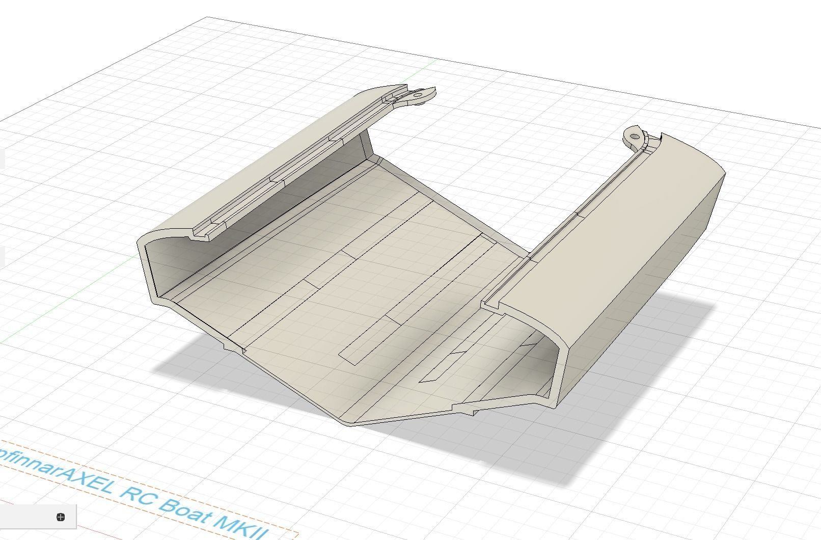 Fast 82cm Mono Hull 80kmh Rc Boat 3D print model_11