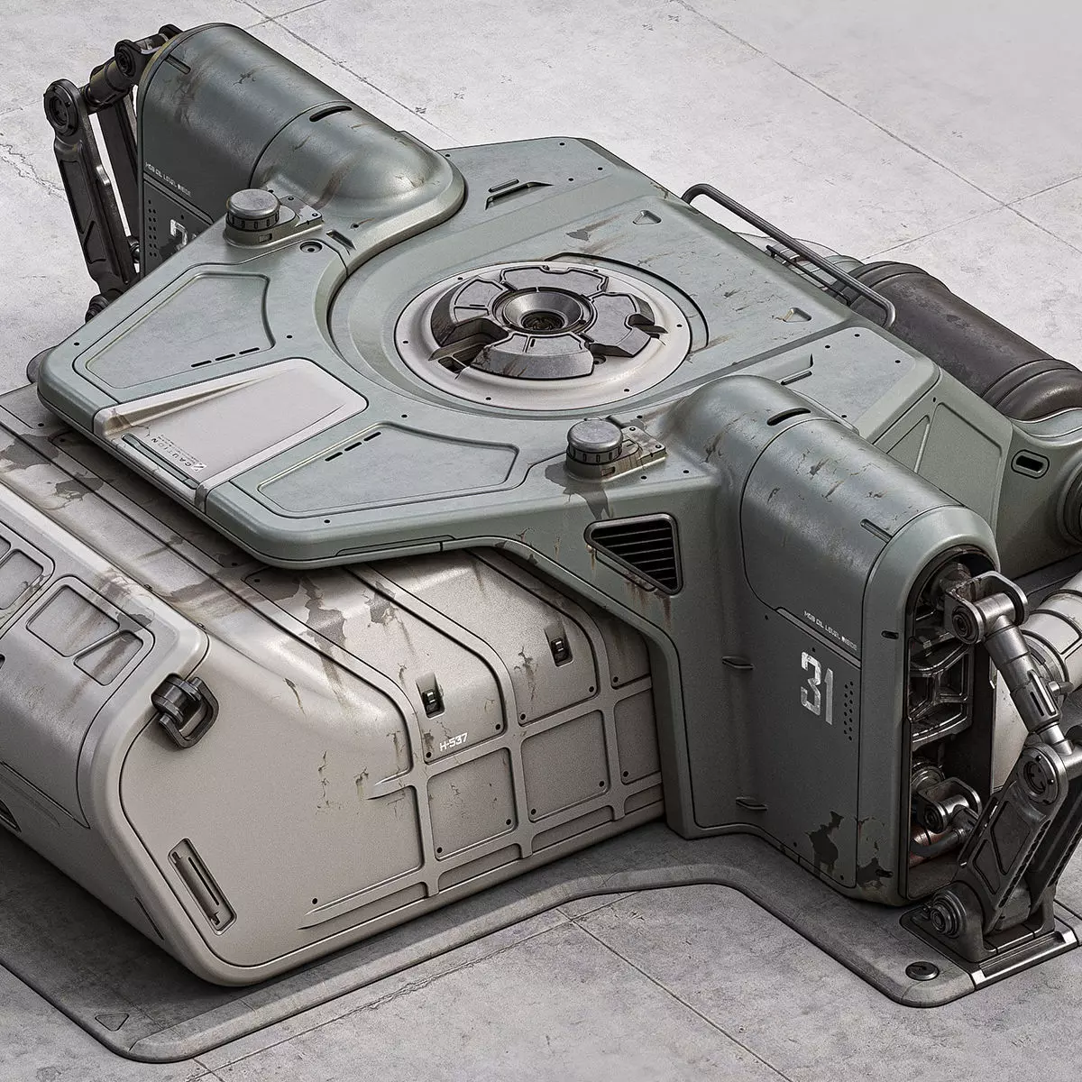 Utilization Container 3D model_0