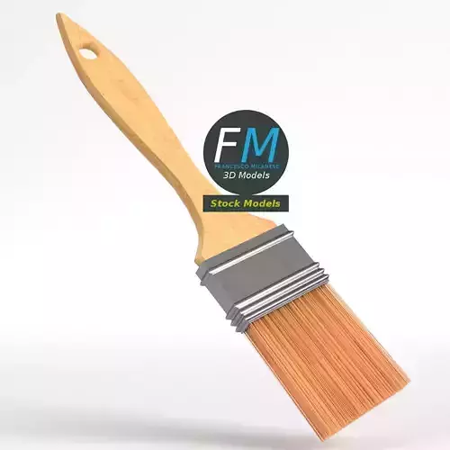 Clean paintbrush 3D model
