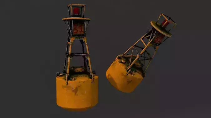 River buoy Free 3D model