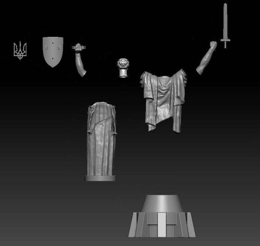 STATUETTE UKRAINE MOTHER 3D print model_7