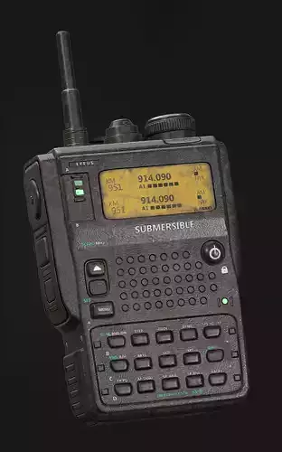 Walkie Talkie Lowpoly 3d Model