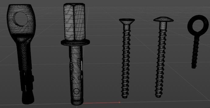 Five Anchor 3D model_5