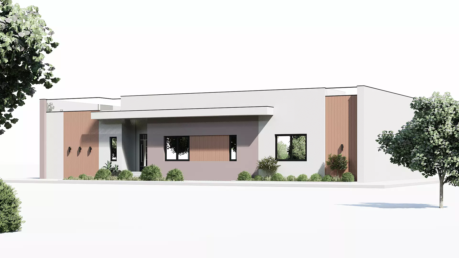 Modern Building N41 3D model_0