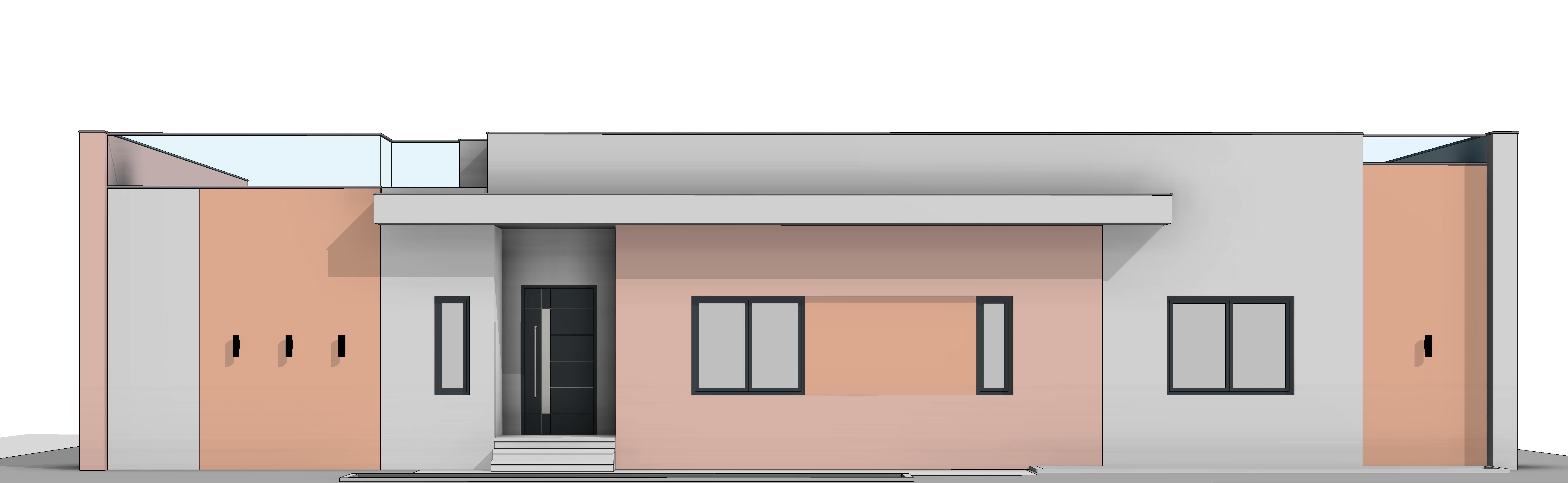 Modern Building N41 3D model_8