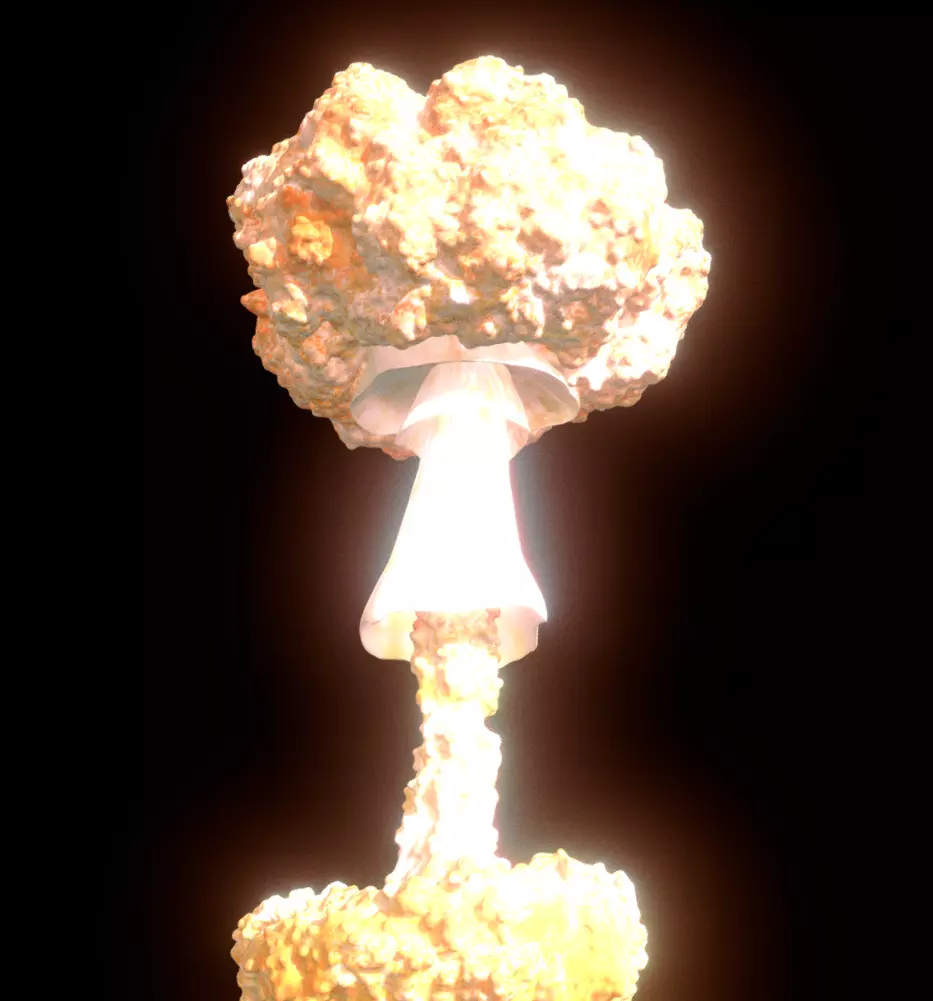Nuclear Mushroom Cloud  3D model_0