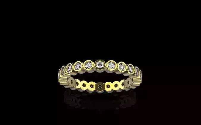 infinity bezel ring size 8 US model 370