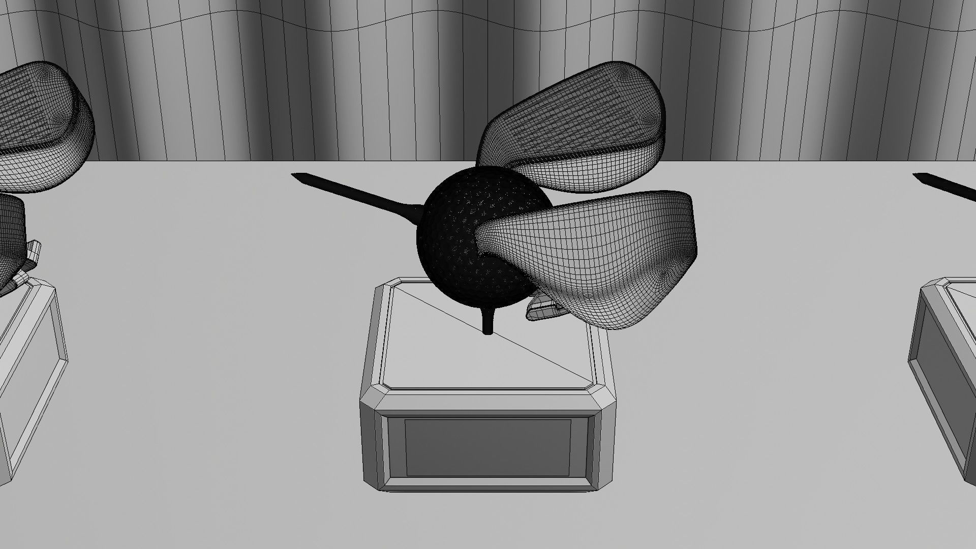 Golf Trophy Bird 3D print model_18